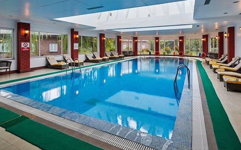 Indoor swimming pool at The LaLiT Grand Palace Srinagar
