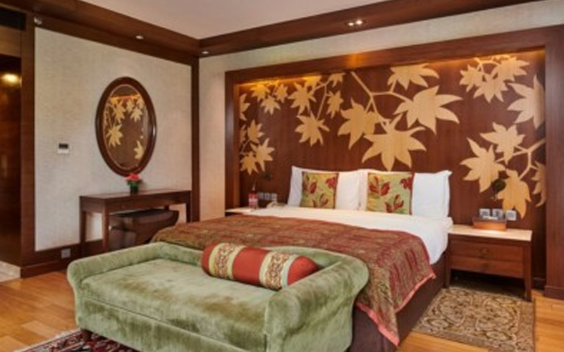 Classic room interior at The LaLiT Grand Palace Srinagar