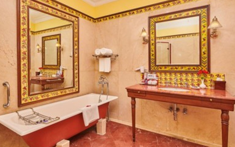 Bathroom interior at The LaLiT Grand Palace Srinagar