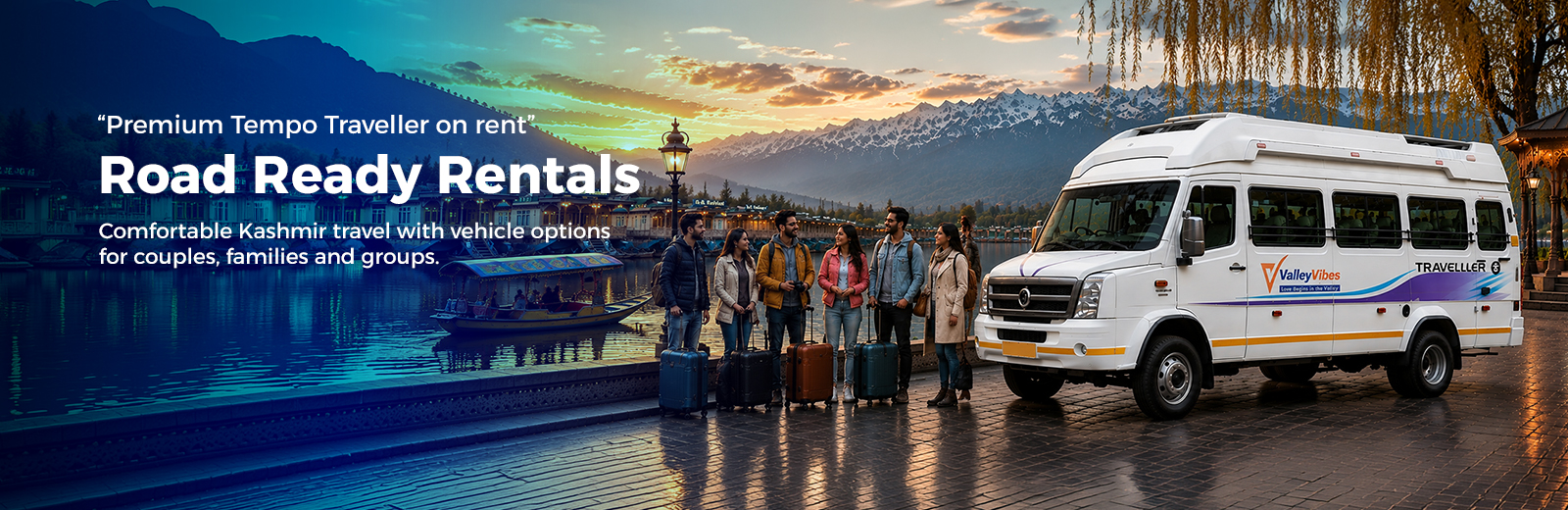 Force Tempo Traveller rental in Kashmir